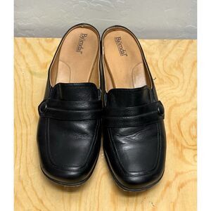Women Bjorndal GENA Black Mules Shoes 9M